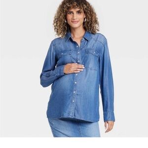 Isabel Maternity Denim Shirt